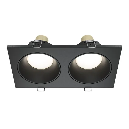 Встраиваемый светильник Zoom GU10 2x10Вт IP 65 (Черный) - фото
