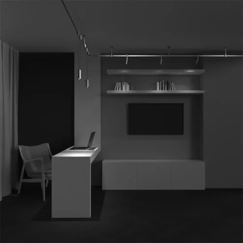 Трековый подвесой светильник Focus Led Flarity 4000K 12Вт 36° (Платина) - фото 3