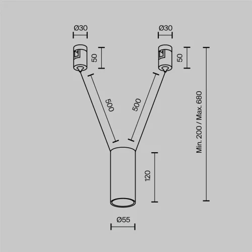 Трековый подвесой светильник Фокус / Focus Led Flarity 4000K 12Вт 36° (Платина) TR157-1-12W4K-PT - фото 10