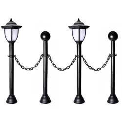 USL-S-181-PT720 LANTERN SET02 Садовый светильник на солнечной батарее Фонари, набор из 2 шт, Белый свет, 1xАА Ni-Mh аккумулятор в-к, IP44.