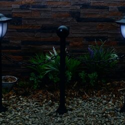 USL-S-181-PT720 LANTERN SET02 Садовый светильник на солнечной батарее Фонари, набор из 2 шт, Белый свет, 1xАА Ni-Mh аккумулятор в-к, IP44.