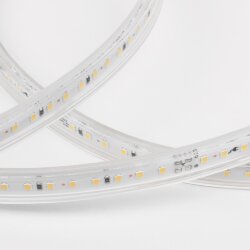 Светодиодная лента 220 В 8 Вт/м 60 Led/м 2835 IP65, дневной белый 4200K, 50 м Лента светодиодная 220V 8W 60Led 2835 IP65 дневной белый, 50 м