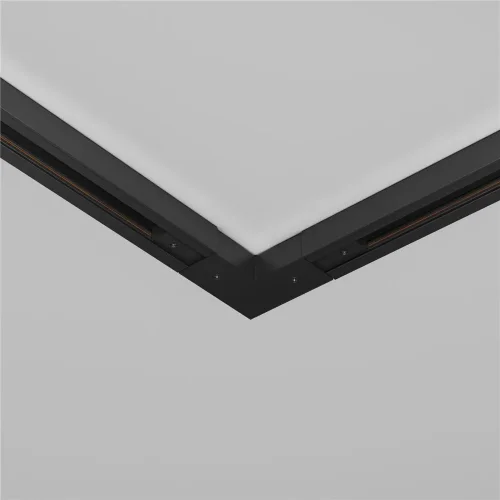 Угловой коннектор питания с вводом питания Unity черный (Черный) - фото 3