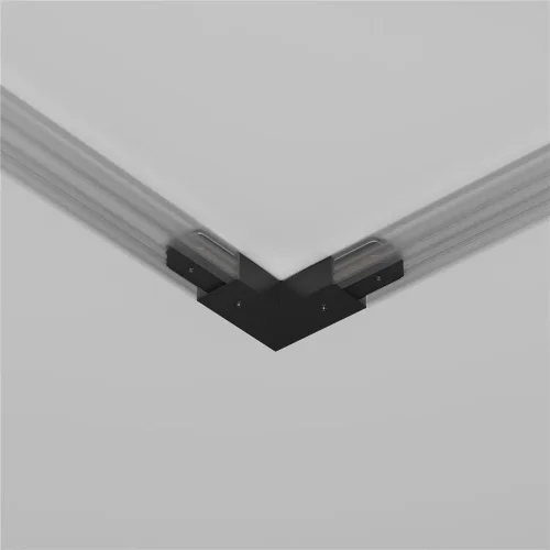 Угловой коннектор питания с вводом питания Unity черный (Черный) - фото 5