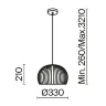 Подвесной светильник Корни / Roots E27х1 (Черный) MOD195PL-01W - фото 2