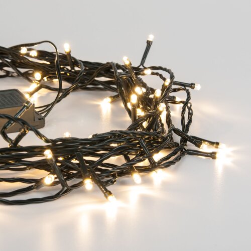 Новогодняя гирлянда нить теплый белый 10м IP20 - Фото 6