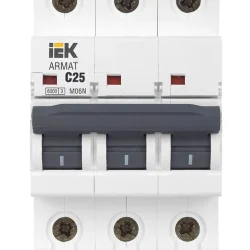 Выключатель автоматический модульный 3п C 25А M06N ARMAT IEK AR-M06N-3-C025