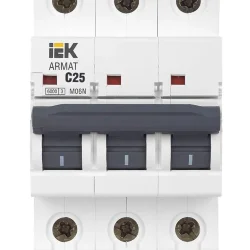 Выключатель автоматический модульный 3п C 25А M06N ARMAT IEK AR-M06N-3-C025