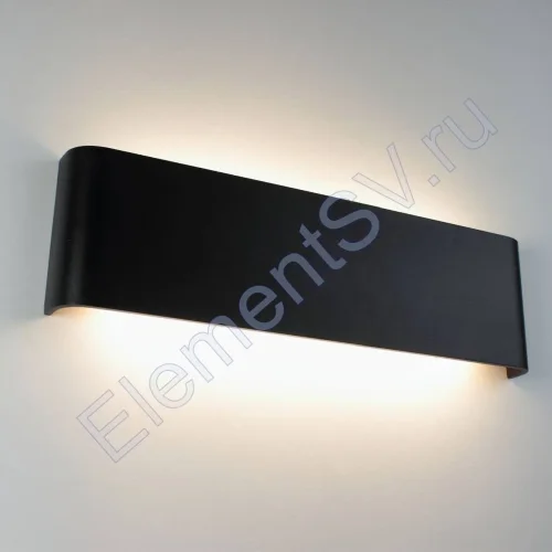 Светильник настенный светодиодный JH-BD-B02 DHL23 (220V, 12W, черный корпус, warm white) - фото.