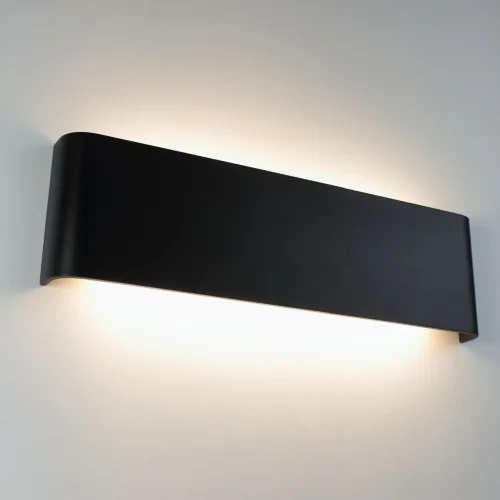 Светильник настенный светодиодный JH-BD-B02 DHL23 (220V, 12W, черный корпус, warm white) - фото I