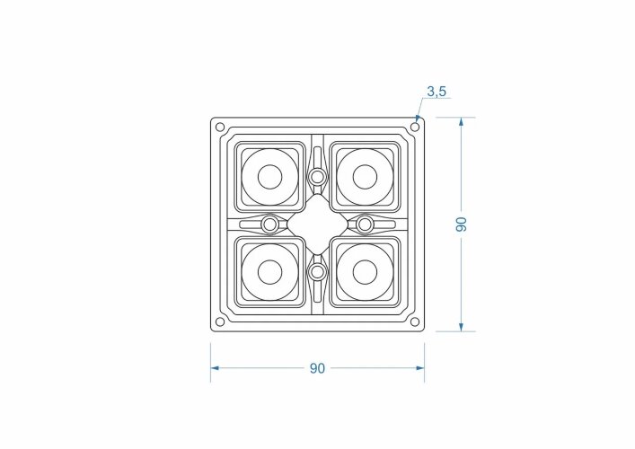 Светодиодный модуль SMD 5050*4