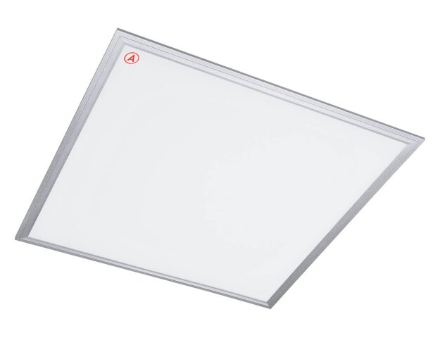 Светодиодная панель 595x595x10 мм 38 Ватт с серой рамкой 3000К с Бап-1 - фото