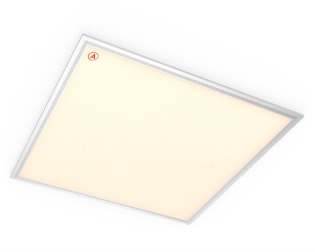 Светодиодная панель 595x595x10 мм 38 Ватт с серой рамкой 3000К с Бап-1 - фото 3