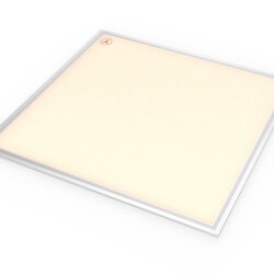 Светодиодная панель 595x595x10 мм 38 Ватт с серой рамкой 3000К с Бап-1