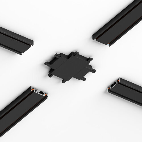 Четырёхсторонний соединитель для накладного шинопровода Flat Magnetic - Фото 4