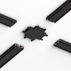 Четырёхсторонний соединитель для накладного шинопровода Flat Magnetic 85003/00