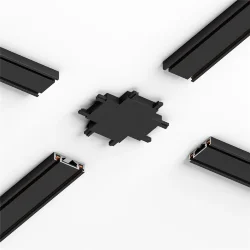 Четырёхсторонний соединитель для накладного шинопровода Flat Magnetic 85003/00 (063738)