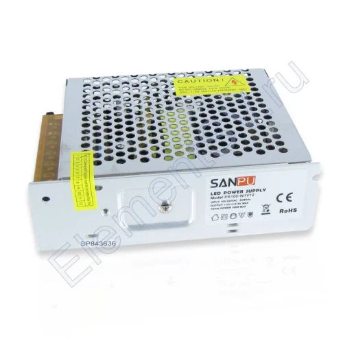 Блок питания EPS100-W1V12 (12V 100W 8.3A) - фото.