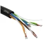 Кабель витая пара U/UTP кат.5E 4х2х24AWG solid CCA PE Outdoor Simple черн. (м) Эра Б0044436 - фото 3