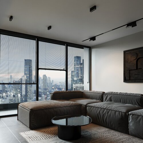 Светильник потолочный светодиодный 10W 3000K черный Block - Фото 2