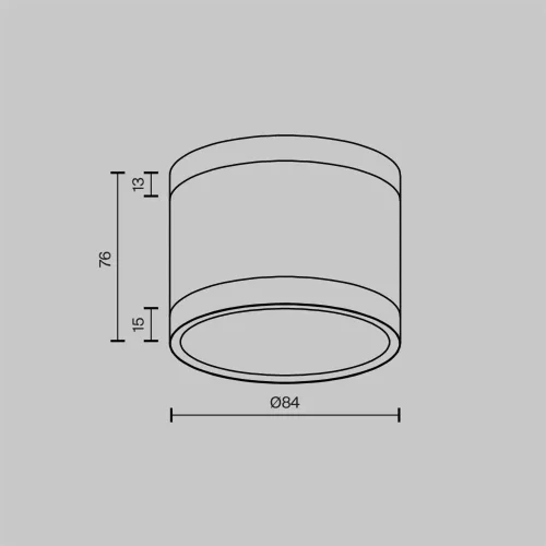 Потолочный светильник Pauline GX53 12Вт (Черный) - фото 7