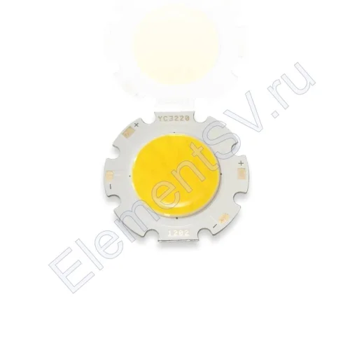 Светодиодная COB матрица YC3220 W15 (33-38V, 10W, 300mA, warm white) - фото.