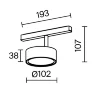 Трековый светильник Радо / Rado Exility 2700-6000K 18Вт 120° Dim Smart (Черный) TR040-4-18W3K-DS-BBS - фото 11