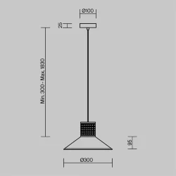 Подвесной светильник Freya FR5483PL-01B3 (Черный)