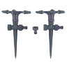 UGW-S10 R3-K GREY-OLIVE SET02 Распылитель садовый вращающийся, 3х лепестковый, с последовательным соединением, Цвет серый-оливковый, Набор из 2 шт, TM ФитоЛето - фото 2