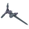 UGW-S10 R3-K GREY-OLIVE SET02 Распылитель садовый вращающийся, 3х лепестковый, с последовательным соединением, Цвет серый-оливковый, Набор из 2 шт, TM ФитоЛето - фото 3