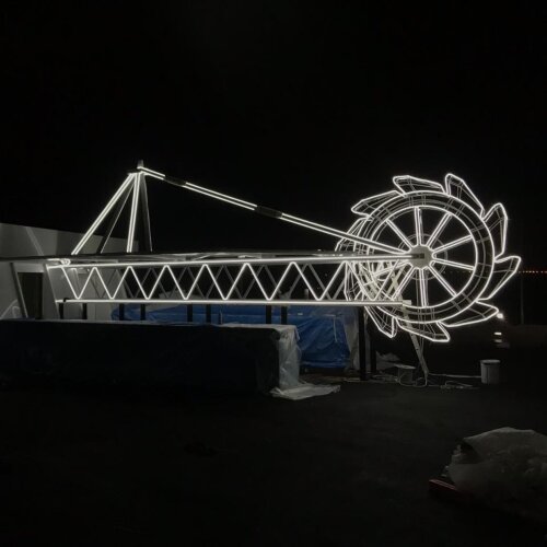 ULS-N21-2835-120LED-m-8mm-IP67-220V-8W-m-50M-DW Светодиодная гибкая герметичная лента, NEON, Бобина 50 м, Дневной свет 6500К. - фото 5