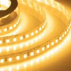 Лента светодиодная ELF 600SMD диодов (2835), 24В, 5м, ГИПЕР, белый теплый 2800-3300К