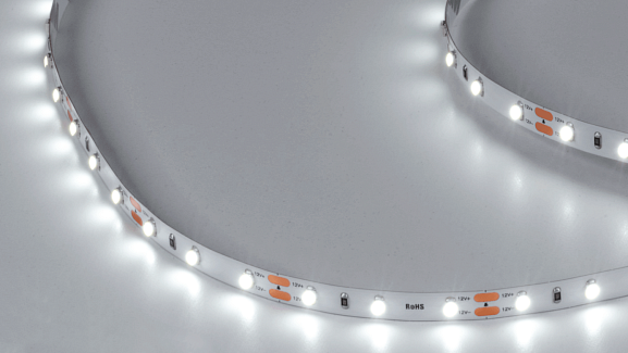 Светодиодная лента IP33 белое холодное свечение, DSG360-12-W-33 - фото