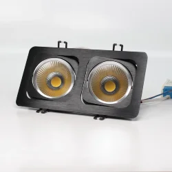 Светодиодный светильник встраиваемый 120.1 series black housing BW136 (20W,220V,day white)