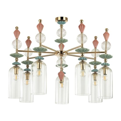 Люстра потолочная «ODEON LIGHT EXCLUSIVE» 4855/7C, серия: BIZET (крепление на планке). Фото 1.