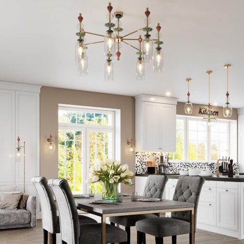 Люстра потолочная «ODEON LIGHT EXCLUSIVE» 4855/7C, серия: BIZET (крепление на планке). Фото 2.