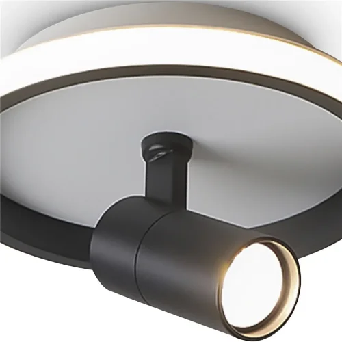 Потолочный светильник FR6040CL-L14B Нео / Neo 13 Вт LED с пультом ДУ (Черный) FR6040CL-L14B - фото 9