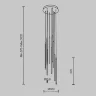 Подвесной светильник Луч света / Light stick 3000К 46Вт (Черный) MOD236PL-L54B3K - фото 15