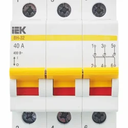 Выключатель нагрузки (мини-рубильник) 3п 40А ВН-32 KARAT IEK MNV10-3-040