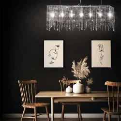 Подвесной светильник Empress E14х7 (Хром)