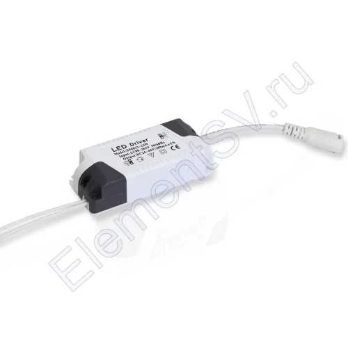 Светодиодный драйвер HXS08-12W PS12 (220V, 25-42V, 12W, 300mA) - фото.