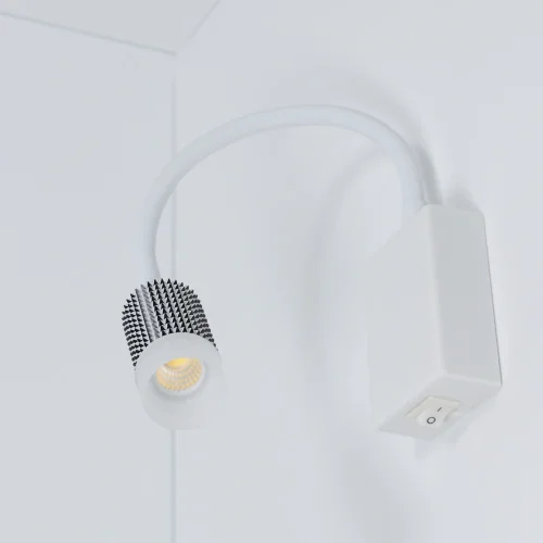 Светильник светодиодный прикроватный DH19 (220V, 5W, warm white, белый корпус) - фото III