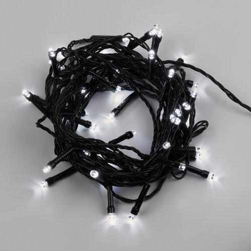 ULD-S0500-050-DGA WHITE IP20 Гирлянда светодиодная, 5м, 50 светодиодов, Белый свет, Провод зеленый - фото 2