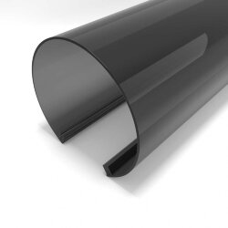 Рассеиватель поликарбонатный для профиля трубчатый LC-LRM-BL60-3 чёрный