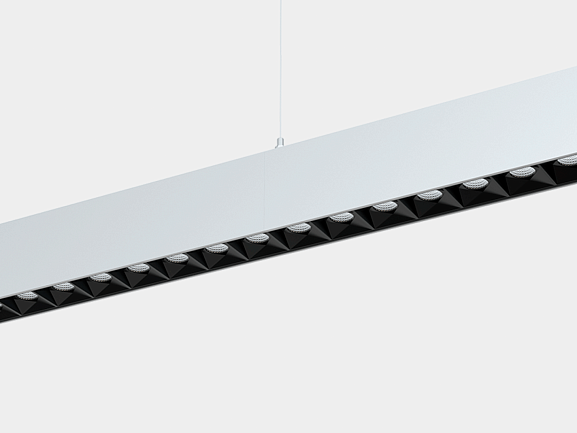 Светильник потолочный NX серебро, DL-GRANAT-P-60-SL-NW-DALI. Фото 2