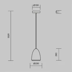 Подвесной светильник Pilastro GU10x1 (Черный)
