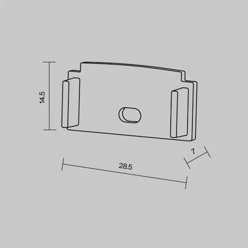 Комплект заглушек (для профиля ALM-6214SB-S-2M/ALM-6214TB-S-2M) 2 шт. (Белый) - фото 2