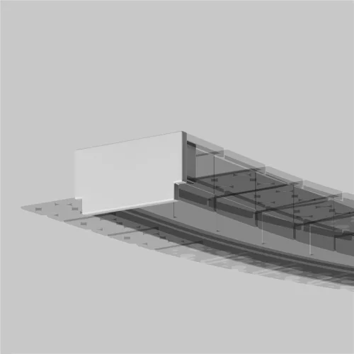 Комплект заглушек (для профиля ALM-6214SB-S-2M/ALM-6214TB-S-2M) 2 шт. (Белый) - фото 3