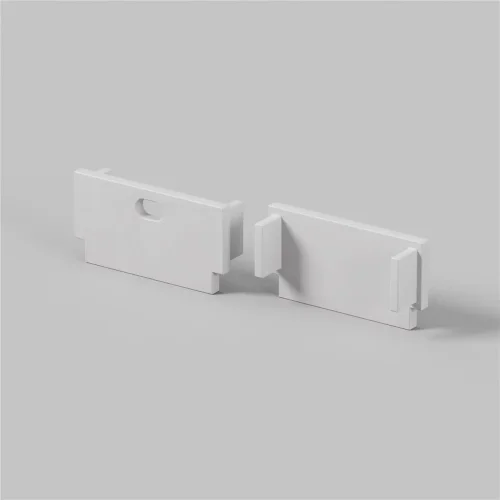 Комплект заглушек (для профиля ALM-6214SB-S-2M/ALM-6214TB-S-2M) 2 шт. ALM-6214-EC 642008 (Белый) 642008 - фото 2