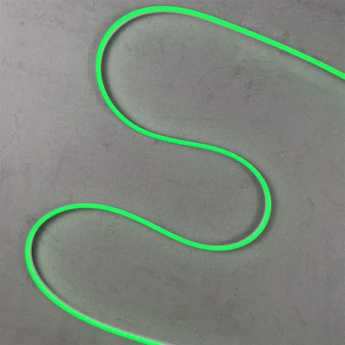 Односторонний Гибкий Неон 6х12мм Зеленый 12В, IP65. Фото 6.